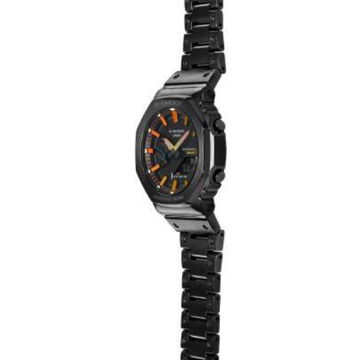 Czarny zegarek męski G-Shock na bransolecie G-SHOCK Full Metal Octagon GM-B2100BPC-1AER Bluetooth