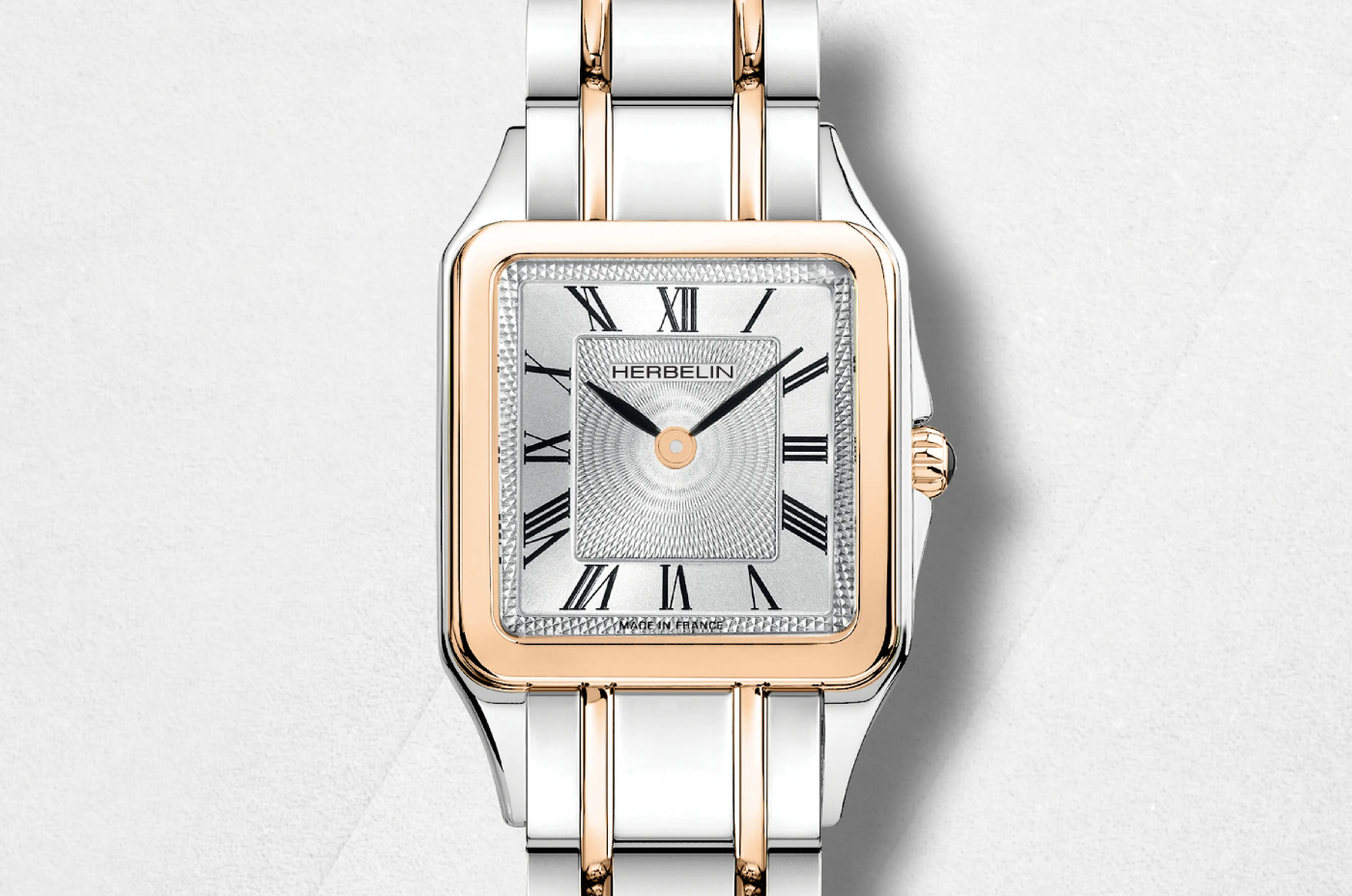 Kwadratowy zegarek damski Herbelin Luna 17457BTR01