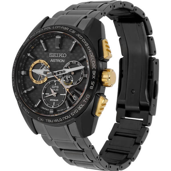 Odkryj zegarek męski Seiko Prospex Speedtimer 1/100 Sec Solar Chronograph SI SFJ003P1 z mechanizmem solarnym, chronografem oraz oryginalną tarczą