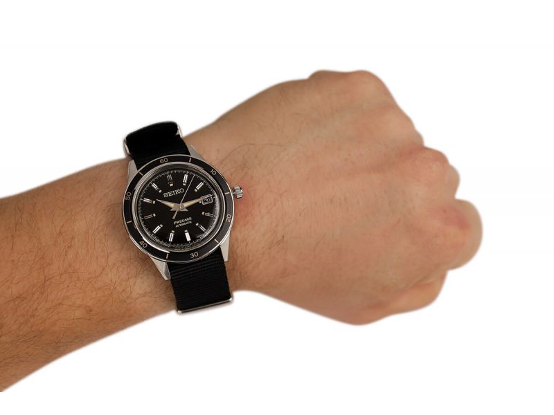 Odkryj zegarek męski SEIKO PRESAGE AUTOMATIC STYLE 60'S  SRPG09J1 na pasku - timetrend.pl