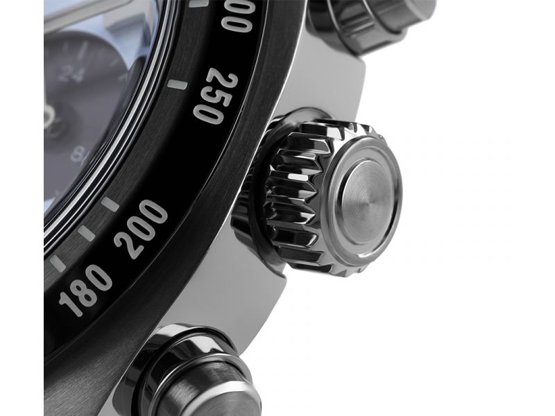 Odkryj zegarek męski Seiko Prospex Speedtimer Solar Crystal Trophy Limited SSC909P1 na srebrno-czarnej bransolecie