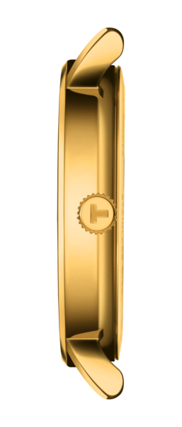 Złoty zegarek damski Tissot EVERYTIME LADY T143.210.33.021.00 na meshowej bransolecie