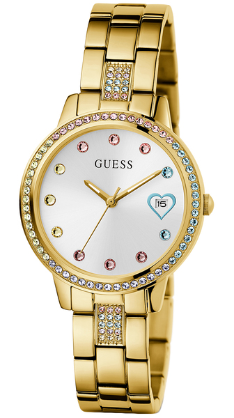Zegarek damski GUESS GW0657L2 zdobiony kryształkami