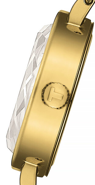 Zegarek damski TISSOT LOVELY ROUND T140.009.36.091.00 z zieloną tarczą i złotą kopertą