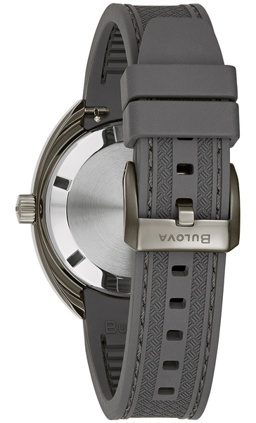 Odkryj Zegarek męski automatyczny Bulova 98B407 z białą tarczą na silikonowym pasku