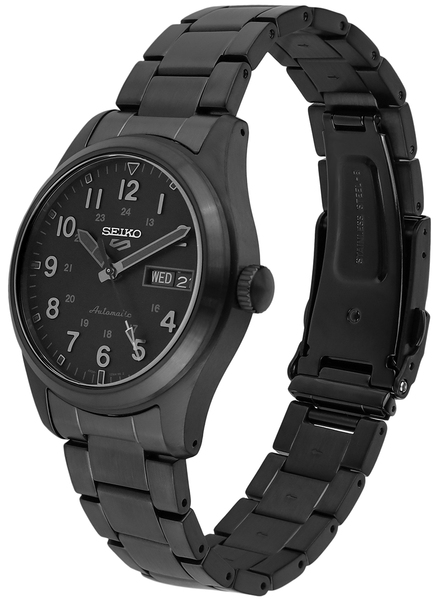 Odkryj czarny zegarek męski Seiko 5 Sports SI SRPJ09K1