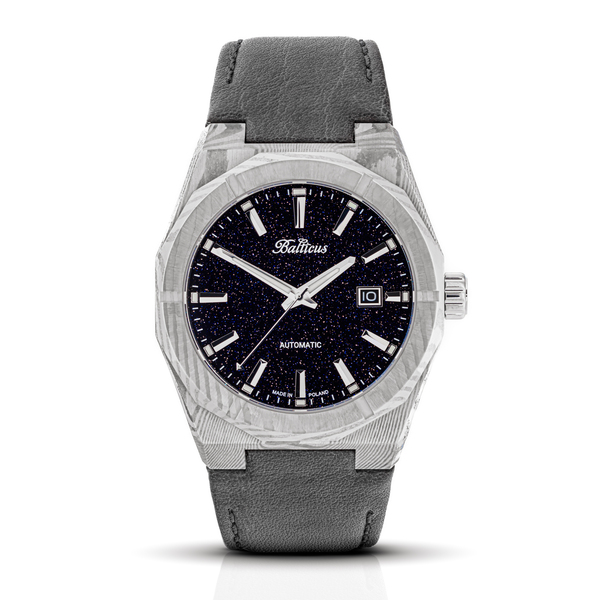 Zegarek męski na Bransolecie Balticus Gwiezdny Pył The O z zieloną tarczą