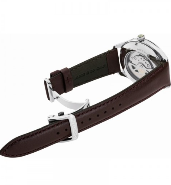 Zegarek męski z zieloną tarczą Orient Star Classic Semi Skeleton RE-AT0202E00B