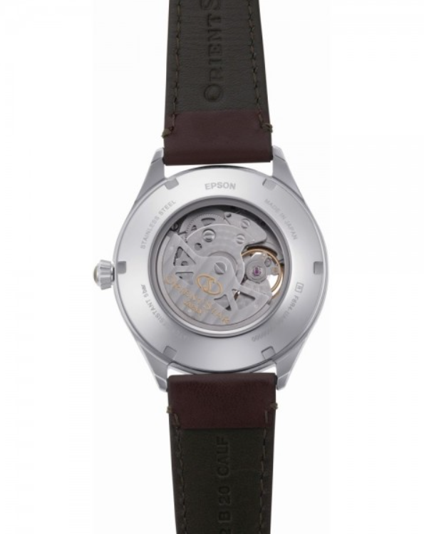 Zegarek męski z zieloną tarczą Orient Star Classic Semi Skeleton RE-AT0202E00B